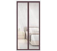 TJDWPRRD Transparent Thermal Insulated Screen Door Door Curtain with Magnetic Closing Indoor Bedroom Hallway Doorway Cover,A,90x190cm