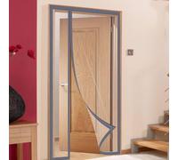 TJDWPRRD Transparent Thermal Insulated Screen Door Magnetic Automatic Closing Door Curtain Indoor Doorway Cover for Bedroom,A,90x215cm