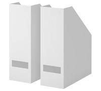 TJENA White Magazine File Set - Organize Your Reading Materials in Style