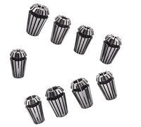 TJHSM 9Pcs ER16 Collet Set, Spring High Precision Mill Collets Set for CNC Engraving Machine & milling Lathe Tool