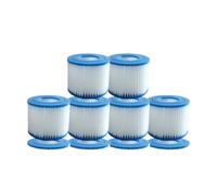 TJJKVZDECF 1-10pcs Replacement Swimming Pool Filter Cartridge, Fit Compatible with Flowclear Size VI, Compatible with Lay-Z-Spa Miami/Vegas/Palm Springs(6PCS)