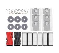 TJJKVZDECF Replacement Parts Set, Compatible with Roborock Qrevo Edge | EdgeC S5A 5AE Curv CurvC Curv S5X Side Brush Main Brush Hepa Filter Mop Rag Dust Bag Kit(26pc)