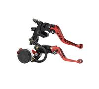 TJKIB Brake Clutch Lever Universal 7/8" 22mm Motorcycle Clutch Brake Master Cylinder Reservoir Levers Kit Fluid Reservoir Set Left Right