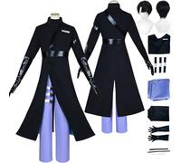 Tjlmomo Anime I'van Cosplay Costume Outfit with Wig Game Cosplay Adult Uniform Accessories Full Set Clothing Fancy Dress Up Halloween Carnival Party Suit Set for Men Male
