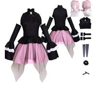 Tjlmomo Anime Mizuki Akiyama Theater Cosplay Costume Outfit with Wig Game Project Sekai Colourful Stage Cosplay Adult Kanade Yoisaki Uniform Fancy Dress Up Halloween Carnival Party Suit Set for Women