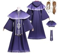 Tjlmomo Anime Monica Everett Cosplay Costume Outfit with Wig Game Cosplay Adult Uniform Accessories Full Set Clothing Fancy Dress Up Halloween Carnival Party Suit Set for Women Female