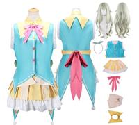 Tjlmomo Anime Nene Kusanagi Cosplay Costume Outfit with Wig Game Project Sekai Colourful Stage Cosplay Adult Ena Shinonome Uniform Fancy Dress Up Halloween Carnival Party Suit Set for Women (S)