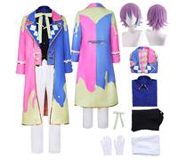Tjlmomo Anime Rui Kamishiro Cosplay Costume Outfit With Wig Game Project Sekai Colourful Stage Cosplay Adult An Shiraishi Uniform Clothing Fancy Up Halloween Carnival Party Suit Set for Men Male (2XL)