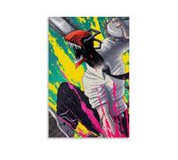 TJLTXV Chainsaw ManArtistic Waterproof High-definition Poster Kitchen Bathroom Dormitory No Drilling Easy to Install Multi Scene Decoration24x36inch(60x90cm) Unframe-style