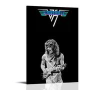 TJLTXV Eddie Van HalenArtistic Waterproof High-definition Poster Kitchen Bathroom Dormitory No Drilling Easy to Install Multi Scene Decoration08x12inch(20x30cm) Frame-style