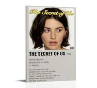 TJLTXV Gracie Abrams The Secret of UsArtistic Waterproof High-definition Poster Kitchen Bathroom Dormitory No Drilling Easy to Install Multi Scene Decoration08x12inch(20x30cm) Frame-style