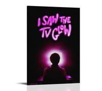TJLTXV I Saw The TV GlowArtistic Waterproof High-definition Poster Kitchen Bathroom Dormitory No Drilling Easy to Install Multi Scene Decoration24x36inch(60x90cm) Frame-style