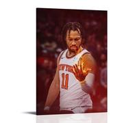 TJLTXV Jalen BrunsonArtistic Waterproof High-definition Poster Kitchen Bathroom Dormitory No Drilling Easy to Install Multi Scene Decoration12x18inch(30x45cm) Frame-style