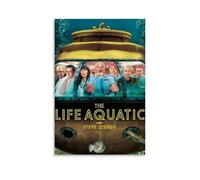 TJLTXV The Life Aquatic with Steve ZissouArtistic Waterproof High-definition Poster Kitchen Bathroom Dormitory No Drilling Easy to Install Multi Scene Decoration12x18inch(30x45cm) Unframe-style