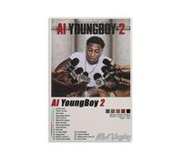 TJLTXV YoungBoy Never Broke Again AI YoungBoyArtistic Waterproof High-definition Poster Kitchen Bathroom Dormitory No Drilling Easy to Install Multi Scene Decoration12x18inch(30x45cm) Unframe-style