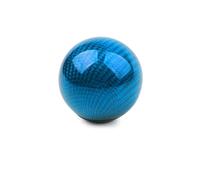 TjOta Car Gear Shift Knob 5 6 Speed Carbon Fiber Style Gear Shift Knob Universal Shape Manual Transmission Shifter Lever 8MM 10MM 12MM(TW-YX-Blue)