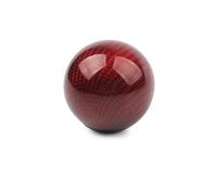 TjOta Car Gear Shift Knob 5 6 Speed Carbon Fiber Style Gear Shift Knob Universal Shape Manual Transmission Shifter Lever 8MM 10MM 12MM(TW-YX-Red)