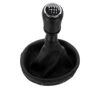 TjOta Car Gear Shift Knob for VW for Transporter T5 .1 Gp 2003-2011 T6 Car 6 Speed Gear Stick Shift Knob Leather Boot(Black 6 Speed)