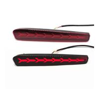 TjOta Rear Bumper Reflector Light For Corolla For Altis L LE For XLE US 2019-2022 LED Reflector Rear Light Bumper Light Brake Light Dynamic Turn Signal(Model E Red Cover)