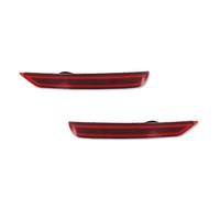 TjOta Rear Bumper Reflector Light For Subaru For Forester 2008-2018 Red LED 12V Car Rear Bumper Reflector Brake Tail Lights W/Sequential Turn Signal Fog(Red lens)
