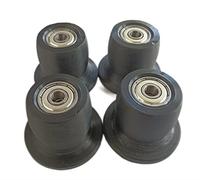 TJPoto Pack of 4 Replacement Part New Wheel Roller XLS XL for Total Gym Black