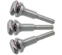 TJR® 3pcs Mounting Mandrel Set for Cut-Off Wheels - Versatile 3/8-inch Arbor Hole and 1/4-inch Stem with Dual Locking Options with Screwdriver and Wrench - Die Grinder Arbor