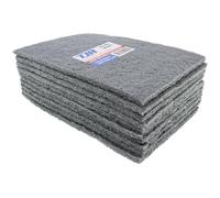 TJR® Scuff Pads 10-Pack - Non-Woven Fleece Buffing Pads for Automotive, Autobody - Multipurpose 6 x 9 Inch Scouring Pad - Tear Resistant Wet and Dry Use Sanding Pads (Ultra Fine P1200)