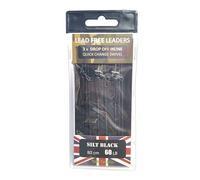 TJR Tackle Carp Leaders Solid Bag Lead Free Drop Off QC Swivels 3 per pack … (Silt Black)