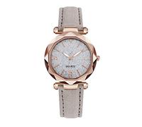 TJSKLCV New Quartz Watches for Women, Classic Leather Strap Ladies Watches, Analog Quartz Wrist Watch with Big Dial and Numbers, Waterproof Premium Display Unisex Watch