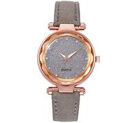 TJSKLCV Women's Leather Quartz Watches, Exquisite Watches for Women Girls, Waterproof Analog Quartz Watch with Luminous Dial, High Premium Fashion Wrist Watch