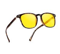 TJUTR Night Driving Glasses for Women Polarised Yellow Lens Anti-Glare Headlight Night Vision Glasses Glare Guard at Nighttime/Rain/Fog
