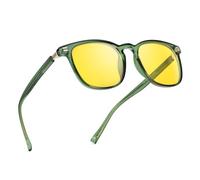 TJUTR Night Driving Glasses for Women Polarised Yellow Lens Anti-Glare Headlight Night Vision Glasses Glare Guard at Nighttime/Rain/Fog