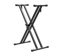 TJVNM Keyboard Stand Double Braced X Frame Music Piano Keyboard 49cm-97cm Adjustable Universal Classic Music Electronic Piano Stand with Locking Straps