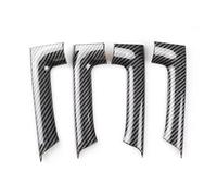 Tjxtixle Car Interior Trim for VW for Golf 6 MK6 2010-2013 4Piece Car Carbon Fiber Texture Interior Door Armrest Handle Cover Trim Accessories Car Interior