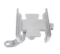 Tjxtixle GPS Navigation Plate Bracket Universal Motorcycle Handlebar Mobile Phone Holder GPS Stand Bracket For XMAX For X-MAX 125 250 300 400 For XMAX300(M Silver)