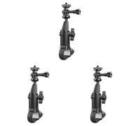 Tjxtixle Navigation Bracket For Insta 360 For X2 For X3 For X4 Go Pro 12 11 10 Motorcycle Bicycle Holder 360 Rotating Bicycle Handlebar Stand Moto Navigation Mount Bracket(3Piece)