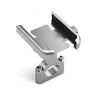 Tjxtixle Navigation Bracket Rearview Mirror Handlebar Mount Compatible Motorcycle Bicycle Phone Holder Gps Bracket Cellphone Stand Moto Navigation Mount Bracket(Silver Handlebar)