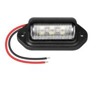 Tjxtixle Tail Light Lamp Universal LED Number License Plate Light 12V-24V Lamp Taillight For Cars Truck Trailers Motorcycle RV Boat Taillight Assembly(Black)