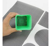 TJXXTJC 5PCS Flower Pot Mesh Pads, Round Drainage Screens for Plant Pots, Bonsai and Gardening 20 x 30 CM, Reusable Impermeable Bottom Grid Mat Prevents Soil Loss