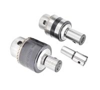 TJXZCBNML for Drill Chuck B10 B12 B16 B18 Light Duty Keys Tapper Cone + 1pcs Adapter Motor Shaft Sleeve Connecting Rod Drilling Machine Tool Drill Chuck(Inner Hole 19mm -B18)