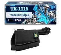 TK-1115 Toner Cartridges Compatible for Kyocera FS-1041 FS-1220MFP FS-1320MFP Printers, With Chip Large Capacity 3600 Pages (1 Pack Black)