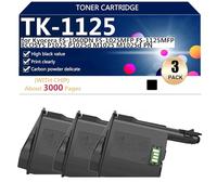 TK-1125 Compatible Replacement Toner Cartridge with Chip for Kyocera FS-1060DN FS-1025MFP FS-1125MFP P1025 P1025d M1025 M1025d PN Printer, High Yield 3000 Pages,Black-3 pack