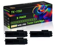 TK-1150 Compatible for Kyocera Toner Cartridge with Chip ECOSYS M2135dn M2635dn M2735dw P2235dn P2235dw P2335d Printers (3 Pack Black)
