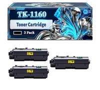 TK-1160 Toner Cartridge Compatible for Kyocera ECOSYS P2040dn P2040dw Printers, With Chip Large Capacity 7200 Pages (3 Pack Black)