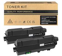 TK-1170 TK1170 Toner Cartridge 1T02S50NL0 Compatible for Kyocera ECOSYS M2040dn M2540dn M2640idw Printers High Yield 7200 Pages (Black, 2er-Pack)