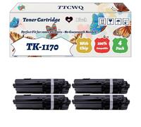 TK-1170 Toner Cartridge Compatible for Kyocera ECOSYS M2040dn M2540dn M2540dw M2635dw M2640idw Printers, with Chip, High Yield 7200 Pages, High-Definition Printing (4 Pack Black)