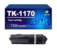 TK-1170 Toner Cartridge Compatible For Kyocera ECOSYS M2040dn M2540dn M2640idw Printers, Yield Up To 7200 Pages,TK 1170-1 PACK