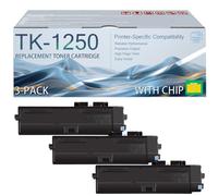 TK-1250 TK1250 High Yield Toner Cartridges With Smart Chip Compatible for Kyocera ECOSYS MA3500fx MA3500x MA3501wfx PA3500wx PA3500x, 3000 Pages 3 pack