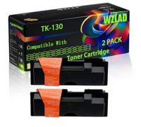TK-130 Compatible for Kyocera Toner Cartridge with Chip FS-1128MFP FS-1300D FS-1300DN Printers (2-Pack Black)