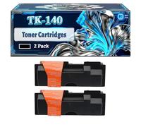TK-140 Toner Cartridges Compatible for Kyocera FS-1100 Printers, With Chip Large Capacity 5000 Pages (2-Pack Black)